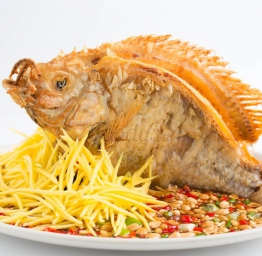 Cá Điêu Hồng Chiên Mắm Xoài